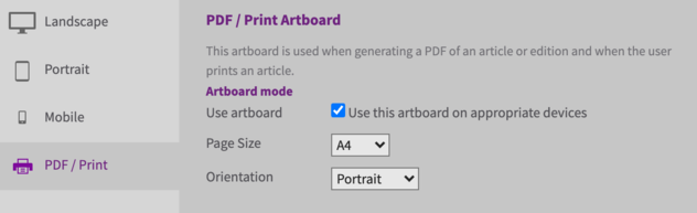 set pdf default page size